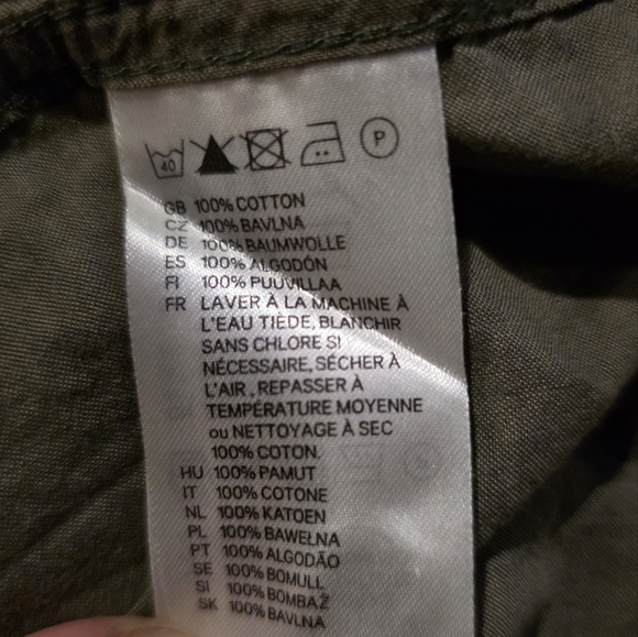 Men’s Olive Green Short Sleeve Button-Up Shirt XL - Picture 3 of 4